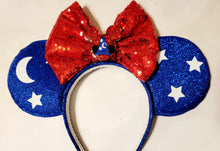 Load image into Gallery viewer, Sorcerer Mickey glitter ears headband