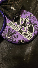 Load image into Gallery viewer, Haunted Mansion wallpaper with icons glow in the dark ears