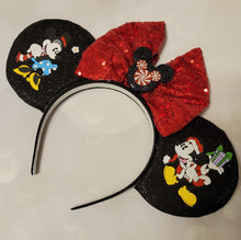 Load image into Gallery viewer, Classic Mickey and Minnie Christmas ears