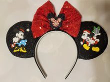Load image into Gallery viewer, Classic Mickey and Minnie Christmas ears