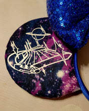 Load image into Gallery viewer, Space Mountain themed Mickey ears headband