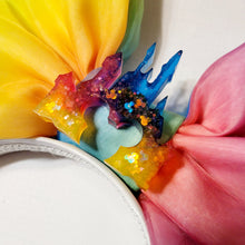 Load image into Gallery viewer, Rainbow splatter painter Mickey ears headband
