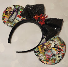 Load image into Gallery viewer, Stretching portraits with Disney Villains ears
