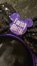 Load image into Gallery viewer, Haunted Mansion wallpaper with icons glow in the dark ears
