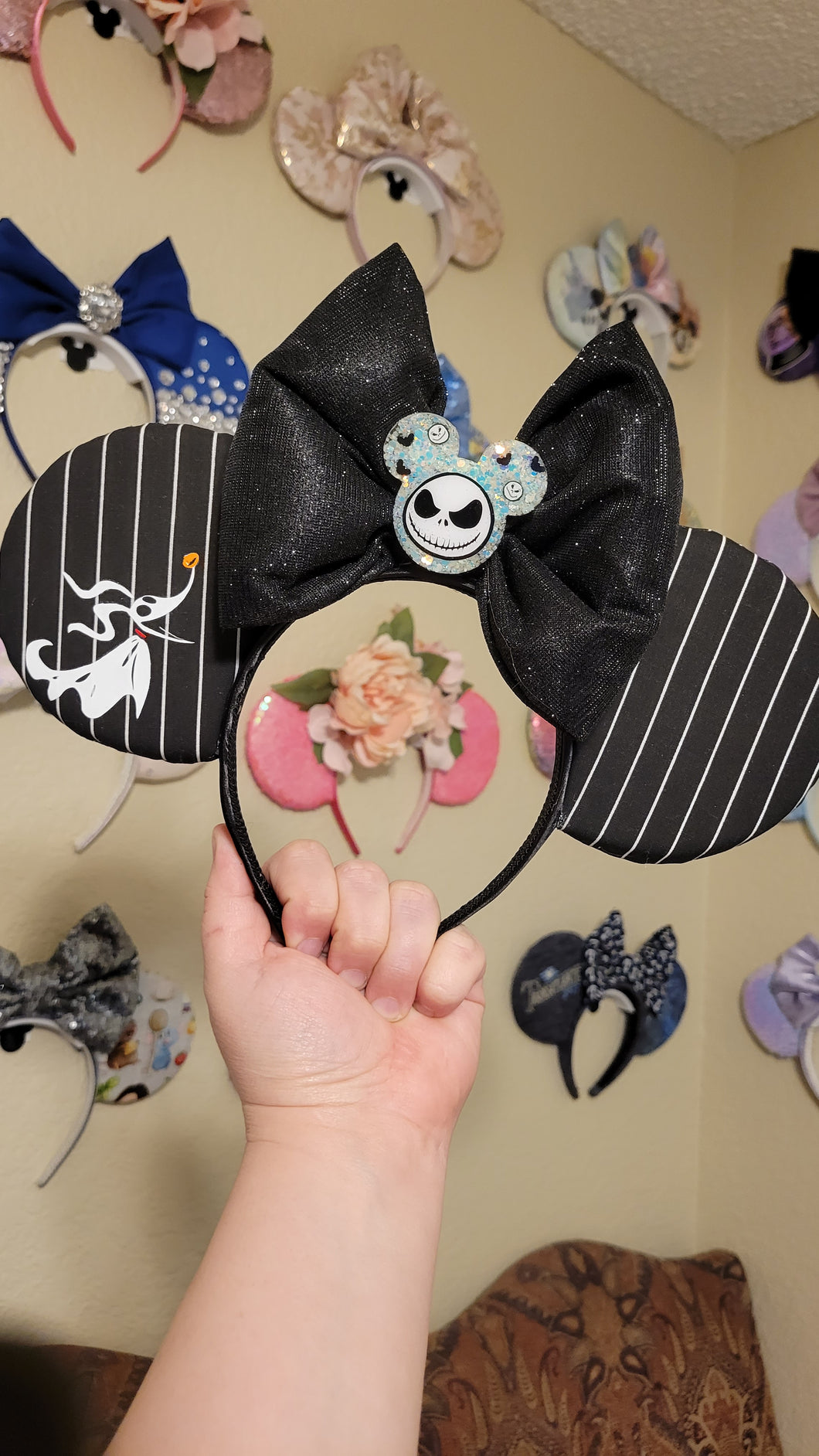 Jack and Zero Mickey ears headband