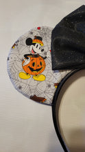 Load image into Gallery viewer, Disney couples in their Halloween  costume ears
