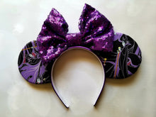 Load image into Gallery viewer, Malifecent Mickey ears headband
