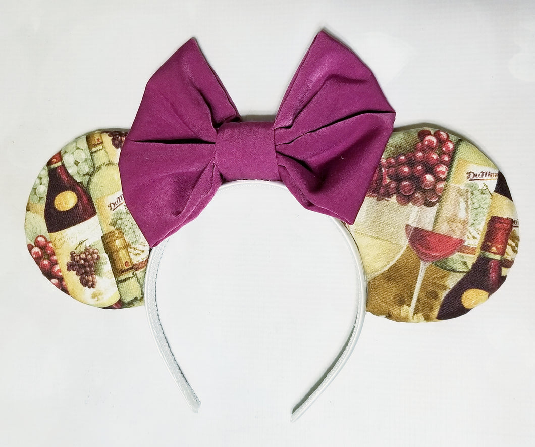 Wine themed Mickey ears