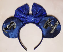 Load image into Gallery viewer, Star Wars Millennium Falcon and X Wing Mickey ears headband
