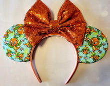 Load image into Gallery viewer, Orange Bird Mickey ears headband
