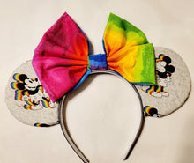 Load image into Gallery viewer, Rainbow shadow classic Mickey ears headband
