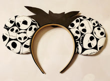 Load image into Gallery viewer, Jack Skellington Mickey ears headband
