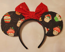 Load image into Gallery viewer, Christmas Cupcake Mickey ears
