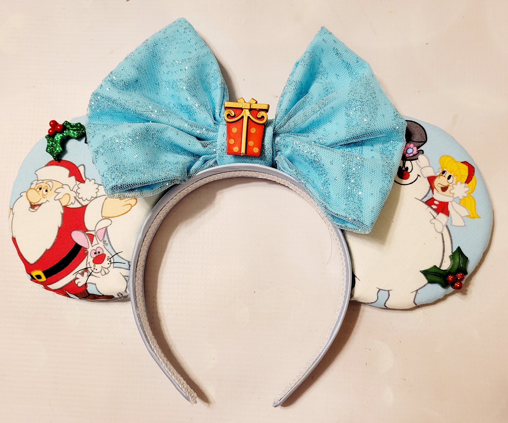 Frosty the Snowman Mickey ears headband – Littlest Bow Shoppe display picture 1