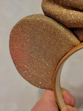 Load image into Gallery viewer, Gold to red sparkle Mickey ears headband
