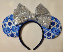 Load image into Gallery viewer, Hanukkah Mickey ears headband
