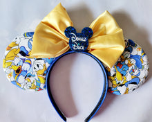Load image into Gallery viewer, The many faces of Donald Duck Mickey ears
