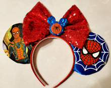 Load image into Gallery viewer, Spiderman Mickey ears headband
