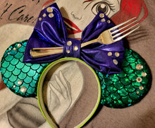 Load image into Gallery viewer, Ariel inspired Mickey ears Headband
