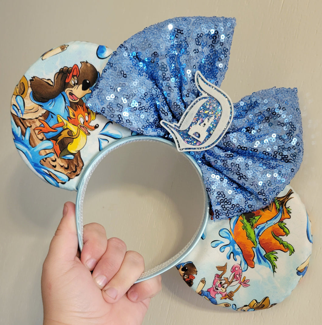Splash Mountain Mickey ears headband