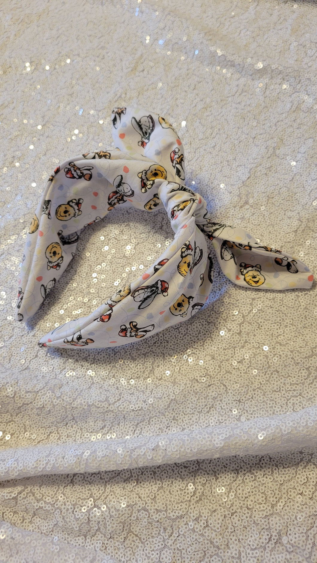 Pooh and friends Christmas Knotty headband