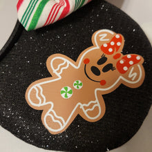 Load image into Gallery viewer, Gingerbread and candy cane Mickey ears
