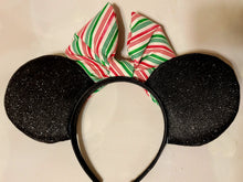 Load image into Gallery viewer, Gingerbread and candy cane Mickey ears
