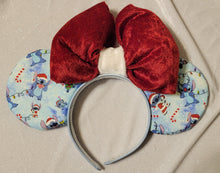 Load image into Gallery viewer, Christmas Stitch Mickey ears headband
