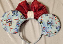 Load image into Gallery viewer, Christmas Stitch Mickey ears headband
