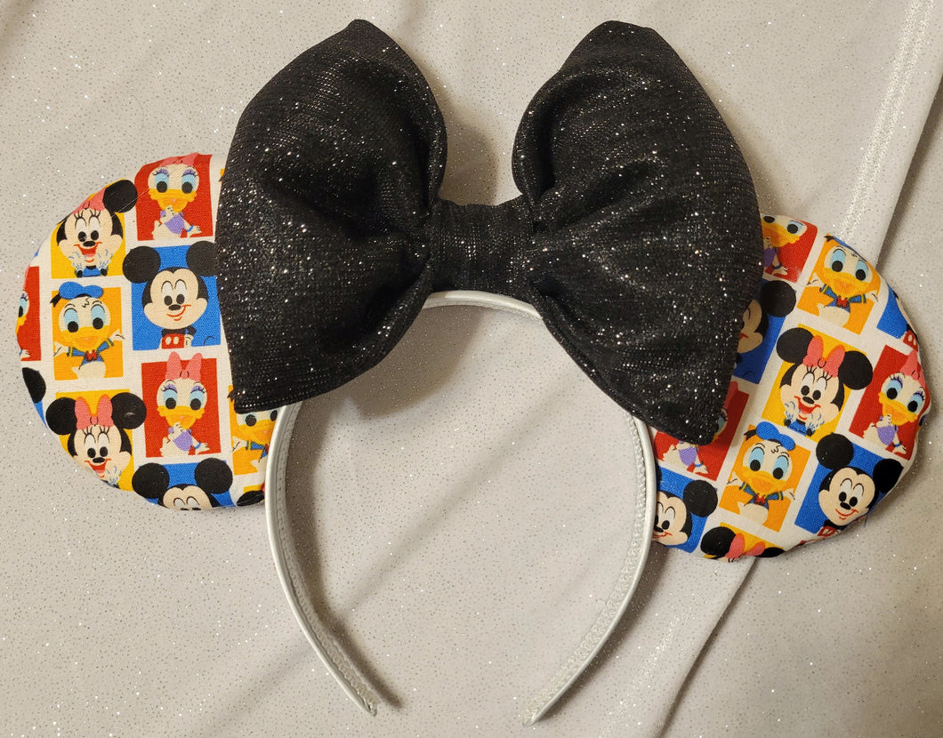 Mickey, Minnie, Donald and Daisy Mickey ears headband