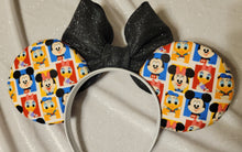 Load image into Gallery viewer, Mickey, Minnie, Donald and Daisy Mickey ears headband
