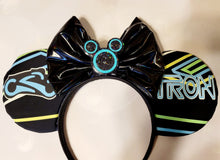 Load image into Gallery viewer, Tron glow in the dark Mickey ears
