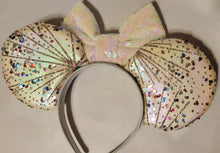 Load image into Gallery viewer, Rainbow shimmer firework glitter ears
