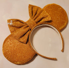 Load image into Gallery viewer, Orange sparkle ears
