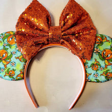 Load image into Gallery viewer, Orange Bird Mickey ears headband
